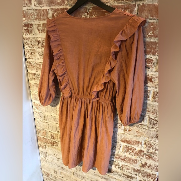 Zara New w/o Tags Lace Marsala Dress, Light Pink, Medium - Picture 7 of 8